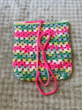 Pochette Verte & Rose