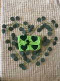 Pochette Cœur Vert